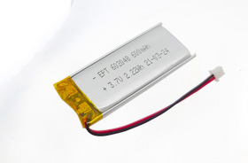 3.7V 602048 600mAh 內窺鏡聚合物鋰電池